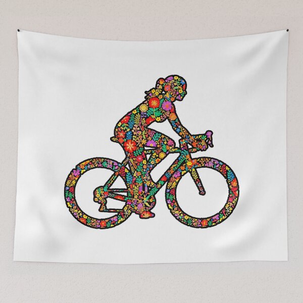 Item preview, Floral cyclist designed and sold by RICAMTP.