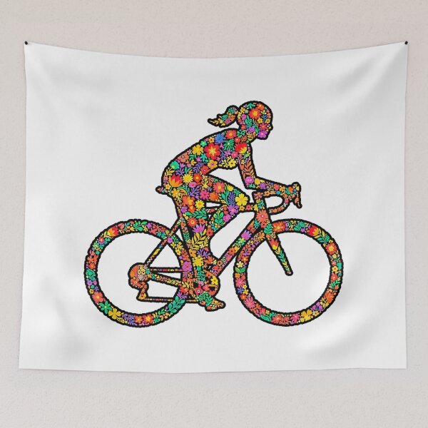 Item preview, Floral cyclist designed and sold by RICAMTP.