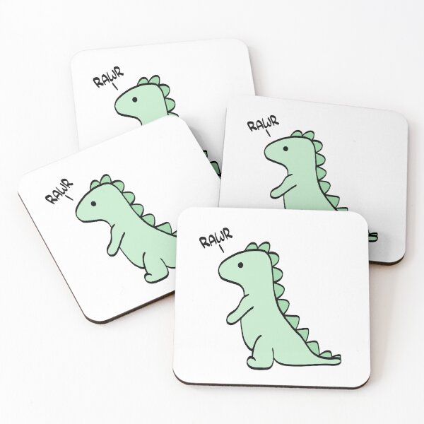 Item preview, Cute Dinosaur "Rawr" Green designed and sold by Brianna McGill.