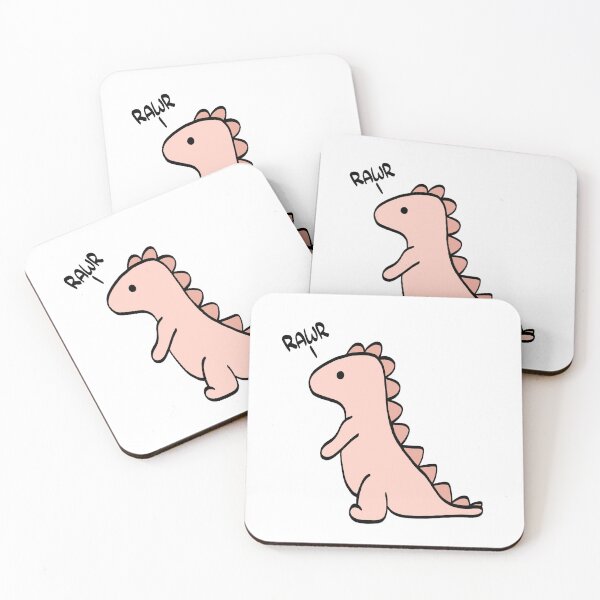 Item preview, Cute Dinosaur "Rawr" Pink designed and sold by Brianna McGill.