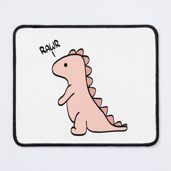 Item preview, Cute Dinosaur "Rawr" Pink designed and sold by Brianna McGill.