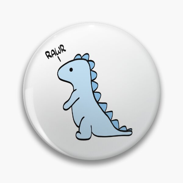 Item preview, Cute Dinosaur "Rawr" Blue designed and sold by Brianna McGill.