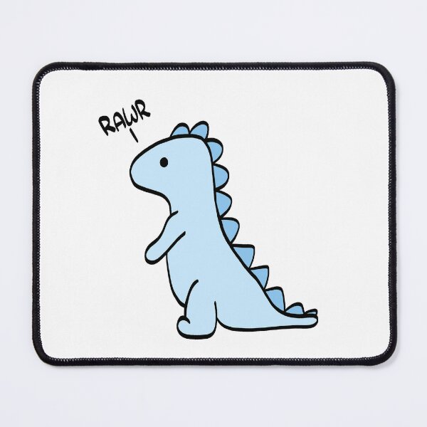 Item preview, Cute Dinosaur "Rawr" Blue designed and sold by Brianna McGill.
