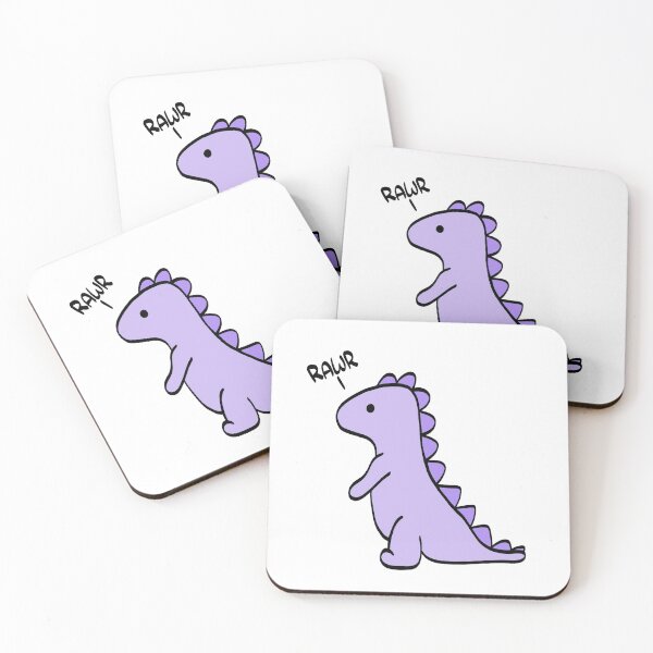 Item preview, Cute Dinosaur "Rawr" Purple designed and sold by Brianna McGill.