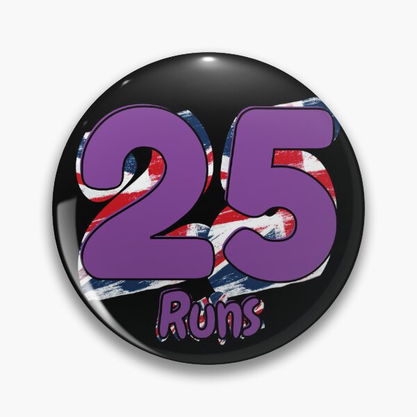 Item preview, 25 Runs Milestone | UK Weekly 5K Running Achievement designed and sold by NineSevenFour.