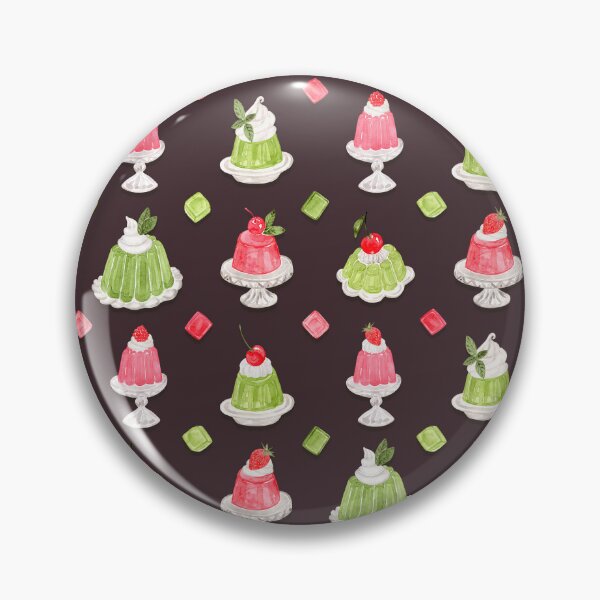 Item preview, Pink and Green Jelly Desserts Pattern designed and sold by andrebalest.art.