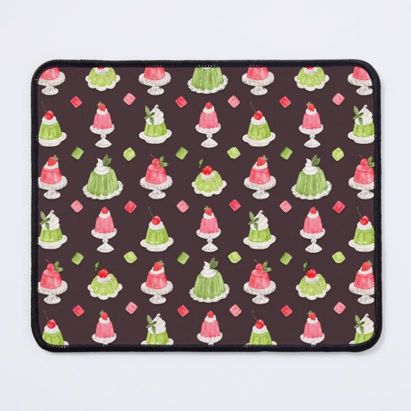 Item preview, Pink and Green Jelly Desserts Pattern designed and sold by andrebalest.art.
