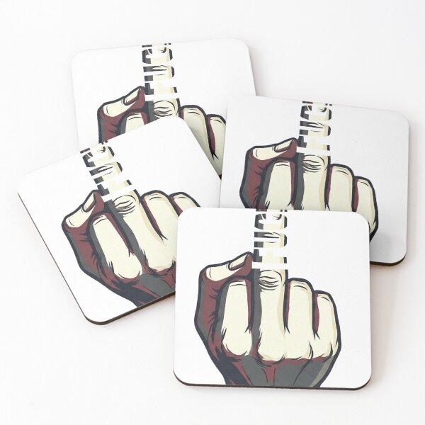Item preview, Comic Style Middle Finger F-Word Typography designed and sold by TeezOfMadness.