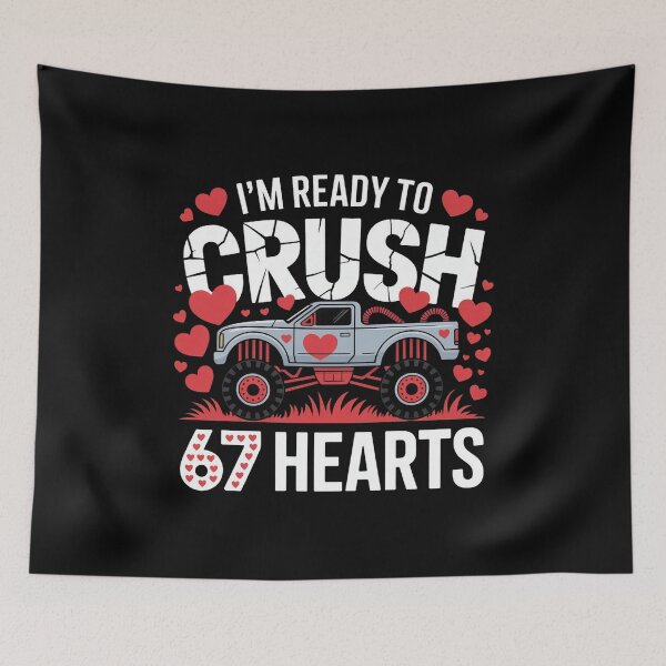 Item preview, I'm Ready to Crush 67 Hearts Boys Valentines designed and sold by faridman.
