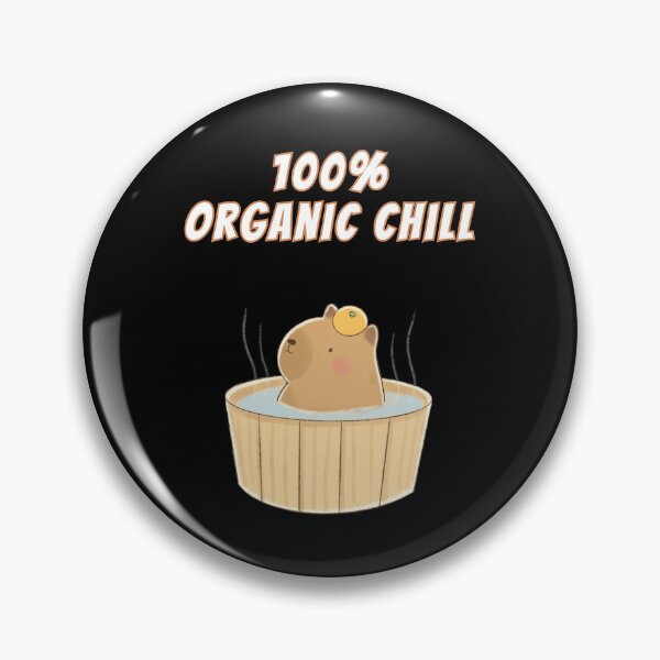 Item preview, 100% Organic Chill Capybara Onsen Spa Kawaii Meme designed and sold by AnimalMemeHub.