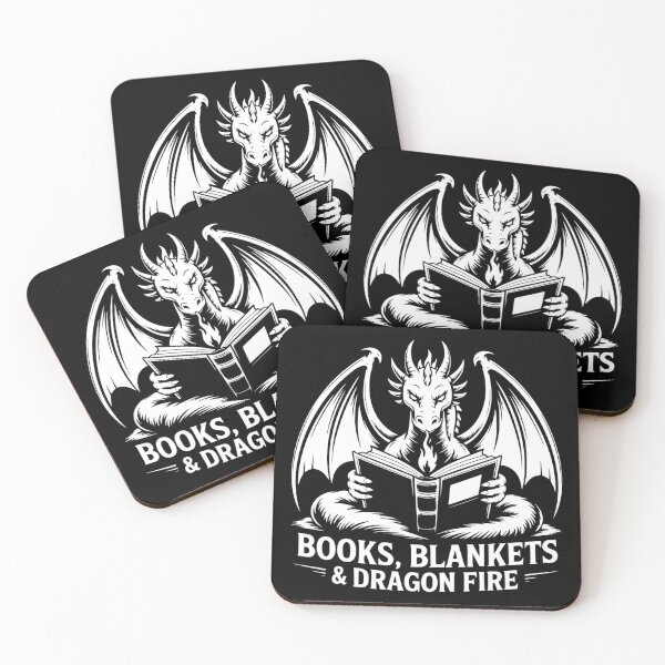 Item preview, Books Blankets Dragon Fire designed and sold by theartfulaspie.