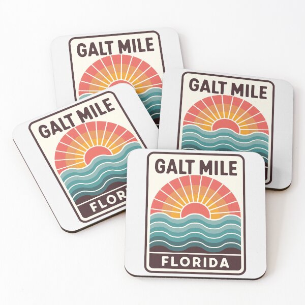 Item preview, Galt Mile Florida - Beach Sign designed and sold by TheOldMittenIllustrated.