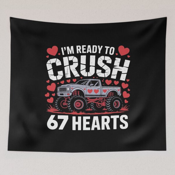 Item preview, Cool I'm Ready to Crush 67 Hearts Boys Valentines designed and sold by faridman.