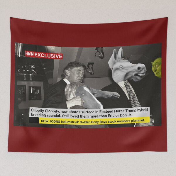 Item preview, Horses very wary of Trumps in room designed and sold by reallypathetic.
