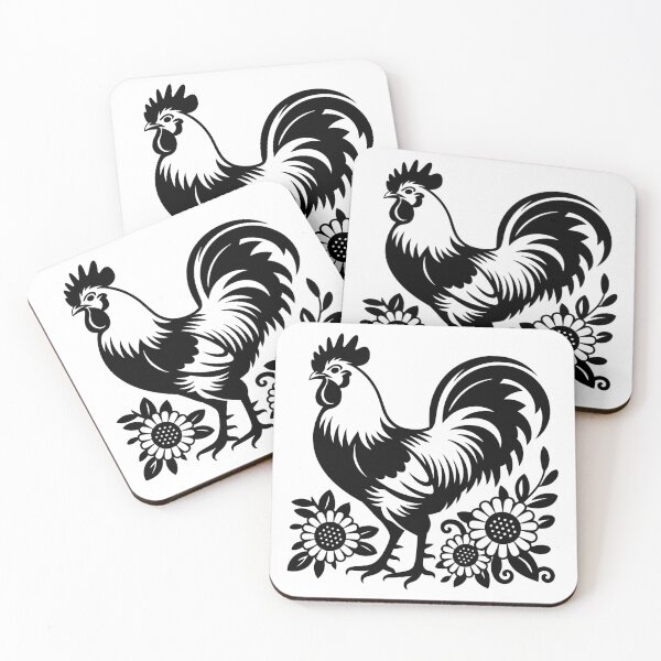 Item preview, Rooster with Sunflowers designed and sold by theartfulaspie.