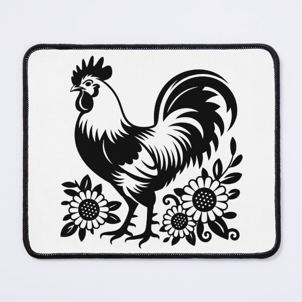 Item preview, Rooster with Sunflowers designed and sold by theartfulaspie.