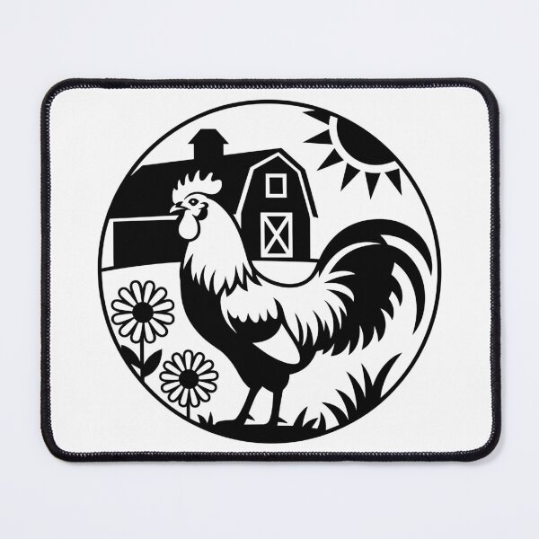 Item preview, Rooster Farmhouse Emblem designed and sold by theartfulaspie.