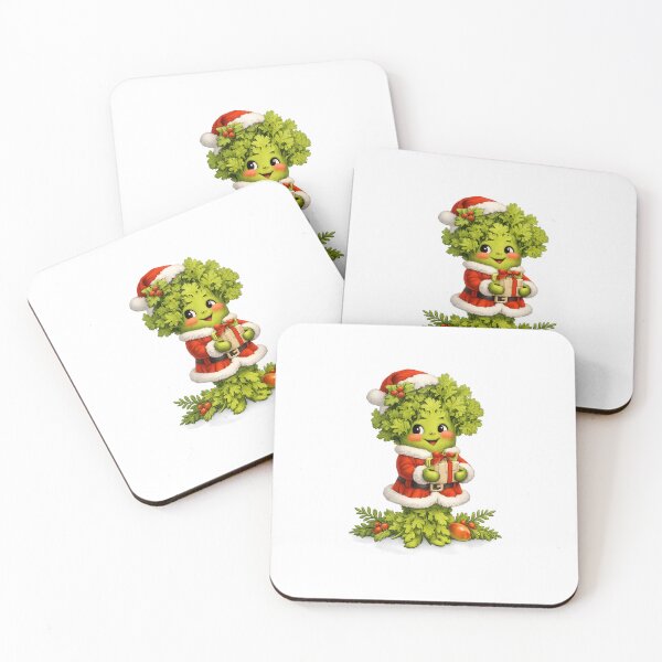 Item preview, Festive Christmas Kale Character – Cozy Holiday Vegetable designed and sold by PineappleNorth.