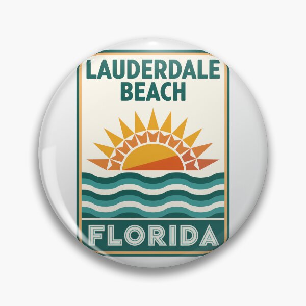 Item preview, Lauderdale Beach Florida - Road Sign designed and sold by TheOldMittenIllustrated.