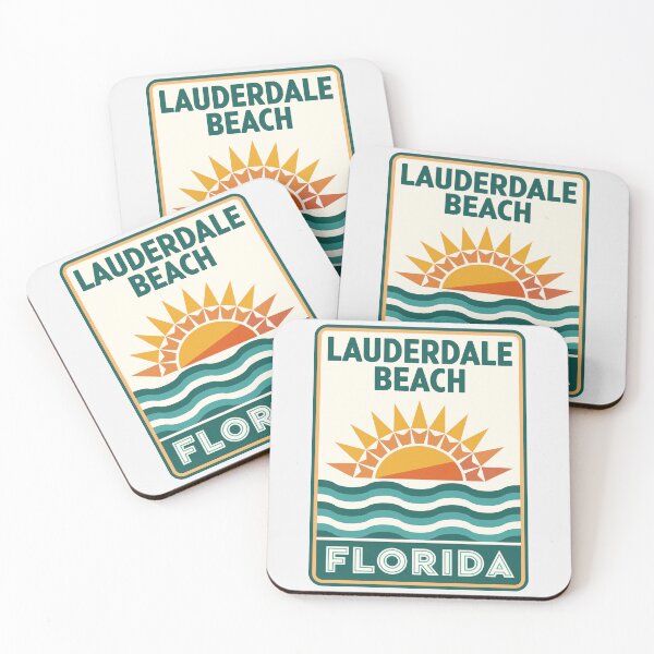 Item preview, Lauderdale Beach Florida - Road Sign designed and sold by TheOldMittenIllustrated.