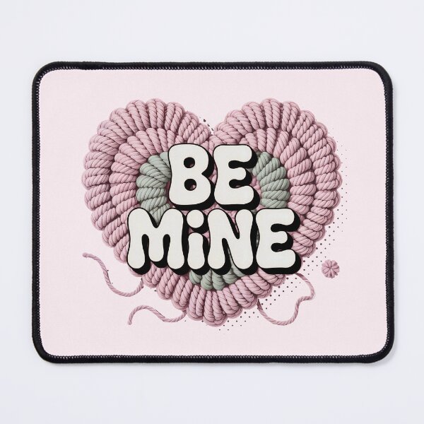 Item preview, Be Mine Heart Design | Valentine's Day Rope Love Art designed and sold by cabana.space.