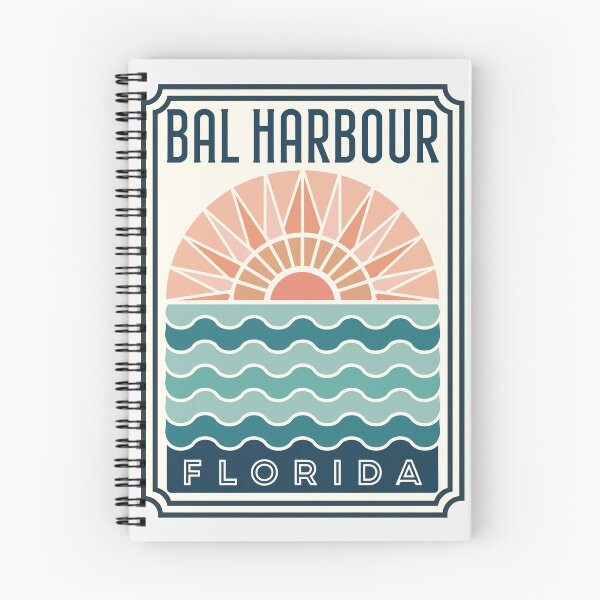 Item preview, Bal Harbour Florida - Beach Sign designed and sold by TheOldMittenIllustrated.