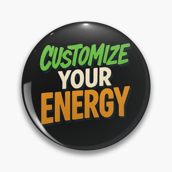 Item preview, Customize Your Energy – Motivational Typography Quote Sticker designed and sold by astersgraphics.