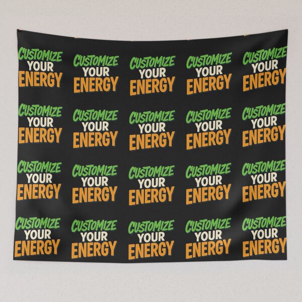 Item preview, Customize Your Energy – Motivational Typography Quote Sticker designed and sold by astersgraphics.