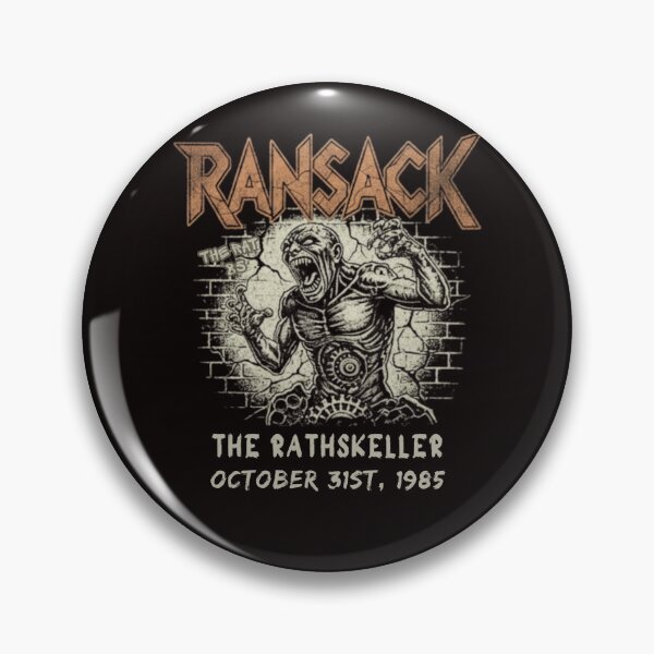 Item preview, Ransack - 1985 Vintage Thrash Metal Halloween Gig Poster designed and sold by Rhythm Thru Art .