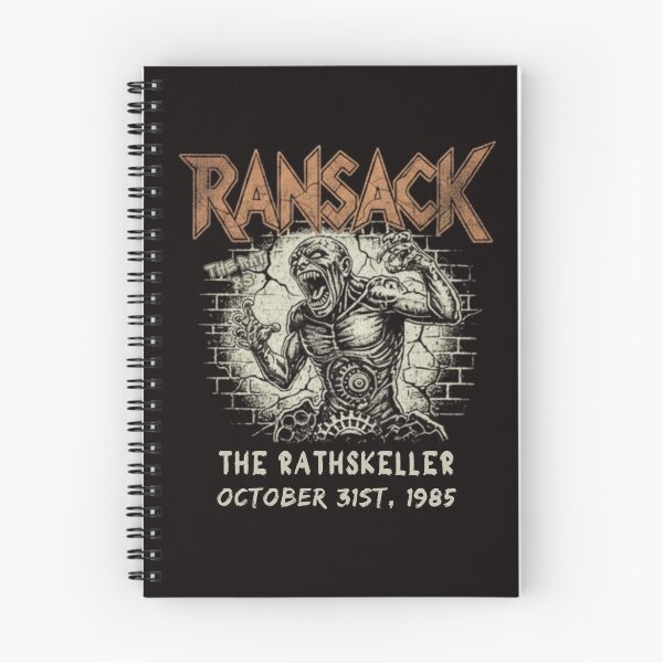 Item preview, Ransack - 1985 Vintage Thrash Metal Halloween Gig Poster designed and sold by Rhythm Thru Art .