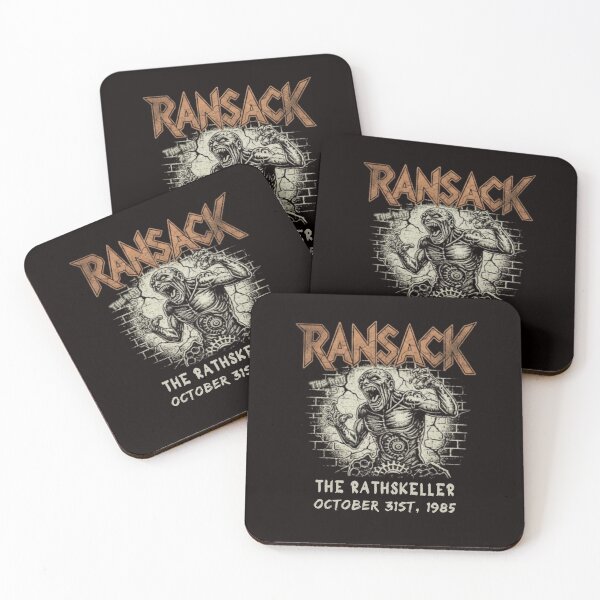 Item preview, Ransack - 1985 Vintage Thrash Metal Halloween Gig Poster designed and sold by Rhythm Thru Art .
