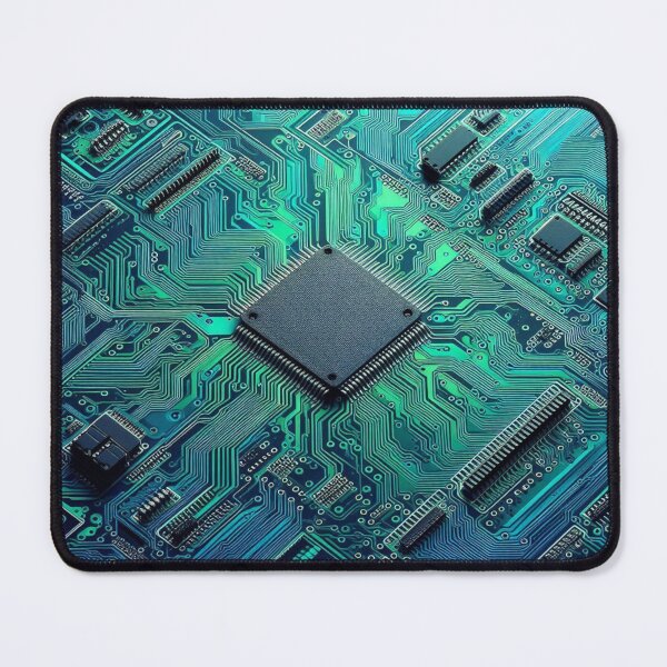 Item preview, Blue Turquoise PCB Tech Design designed and sold by ArtUnova.