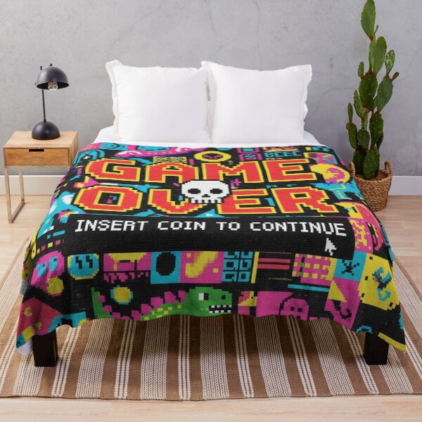 Item preview, 90s Retro Game Over – Pixel Art Neon Gaming Design designed and sold by unthinkabletees.