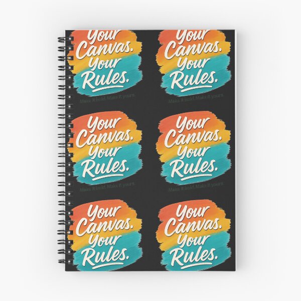 Item preview, Your Canvas. Your Rules. – Bold Motivational Quote Art designed and sold by astersgraphics.