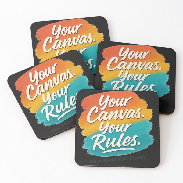 Item preview, Your Canvas. Your Rules. – Bold Motivational Quote Art designed and sold by astersgraphics.