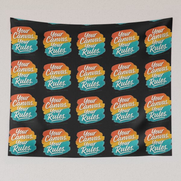 Item preview, Your Canvas. Your Rules. – Bold Motivational Quote Art designed and sold by astersgraphics.
