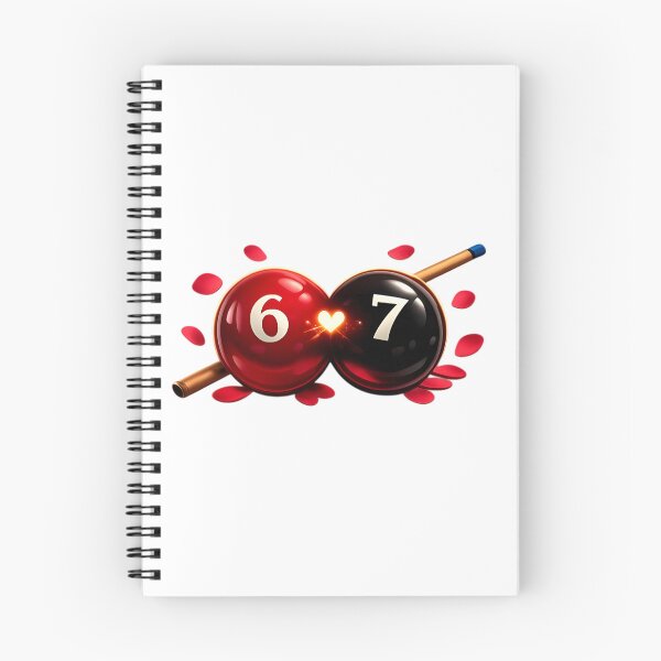 Item preview, 6 & 7 Billiard Balls Love Heart | Pool Player Valentine Romance Design designed and sold by HoneyVibe.