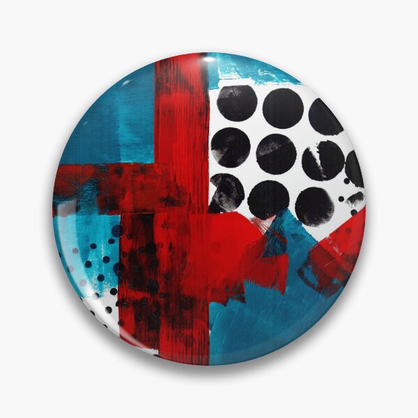Item preview, Red and Teal with Various Dots 3 designed and sold by Jdcarter27.