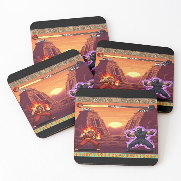 Item preview, Fire Controller vs Ninja Warrior – Retro Arcade Fighting Game in Desert Pyramids designed and sold by PunkVerseStudio.