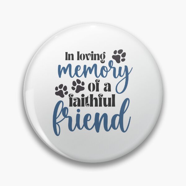 Item preview, In loving memory of a faithful friend with paw prints designed and sold by Lbeck1869.
