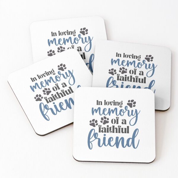 Item preview, In loving memory of a faithful friend with paw prints designed and sold by Lbeck1869.