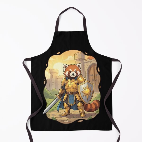 Item preview, Cute Red Panda Knight Golden Armor Castle designed and sold by k3rstman1.