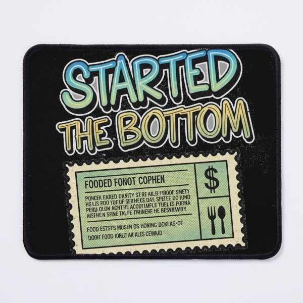 Item preview, started from the Bottom – Food Stamp Comic Tee designed and sold by Paulina Szymoniak.