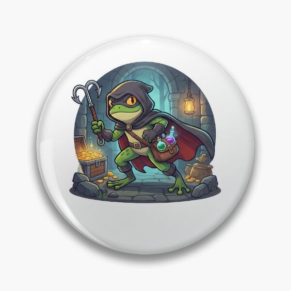 Item preview, Fantasy Frog Rogue Treasure Hunter Adventure designed and sold by k3rstman1.