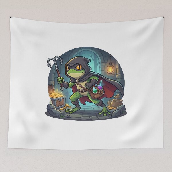 Item preview, Fantasy Frog Rogue Treasure Hunter Adventure designed and sold by k3rstman1.