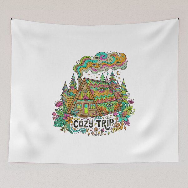 Item preview, Psychedelic Forest Cabin designed and sold by AliveStyle.