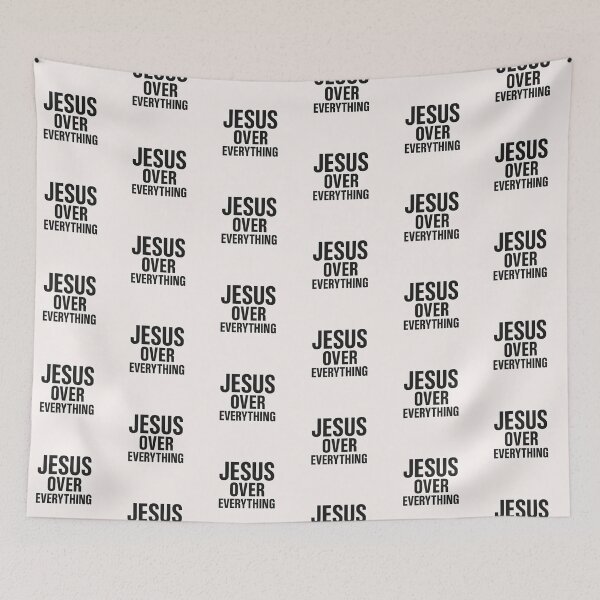 Item preview, Jesus Over Everything – Christian Faith Statement Design designed and sold by astersgraphics.