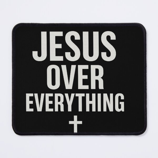 Item preview, Jesus Over Everything – Christian Faith Statement Design designed and sold by astersgraphics.
