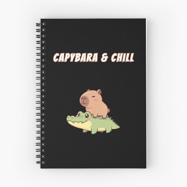 Item preview, Capybara & Chill Alligator Friend Kawaii Cute Meme designed and sold by AnimalMemeHub.