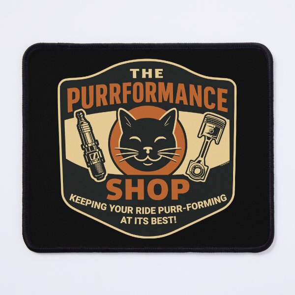 Item preview, The Purrformance Shop - Feline-Tuned Garage Humor designed and sold by Automotive Art by Greg.